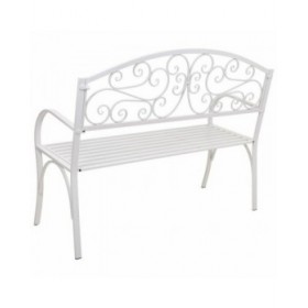 Panca Alexandra House Living Bianco Ferro 53 x 91 x 153 cm