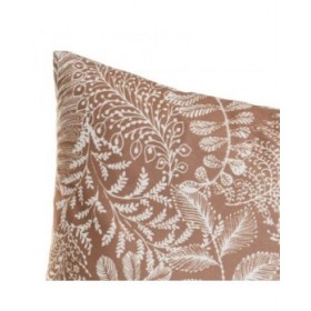 Cuscino EDÉN Bianco Beige Stampato Velluto 45 x 8 x 45 cm