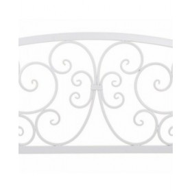 Panca Alexandra House Living Bianco Ferro 53 x 91 x 153 cm