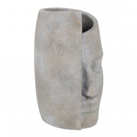 Vaso Grigio Cemento Viso 18,5 x 16 x 27,5 cm