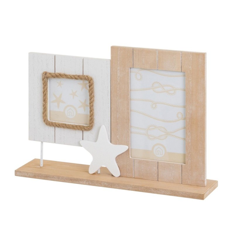 Cornice Portafoto Bianco Naturale Legno MDF