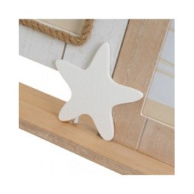 Cornice Portafoto Bianco Naturale Legno MDF