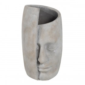 Vaso Grigio Cemento Viso 21 x 18 x 32,5 cm