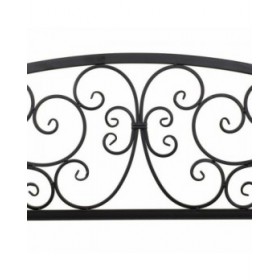 Panca Alexandra House Living Nero Ferro 53 x 91 x 153 cm