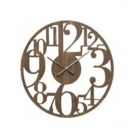 Orologio da Parete Marrone Legno MDF 60 x 3,5 x 60 cm