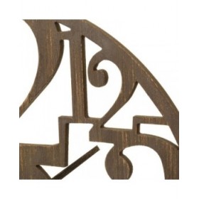 Orologio da Parete Marrone Legno MDF 60 x 3,5 x 60 cm
