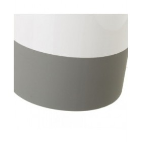 Vaso Bianco Grigio Ceramica 15 x 15 x 25 cm