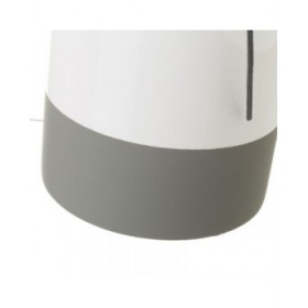 Vaso Bianco Grigio Ceramica 13,8 x 13,8 x 22 cm