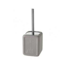 Scopino per il Bagno Grigio Ceramica 11 x 11 x 30 cm