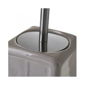 Scopino per il Bagno Grigio Ceramica 11 x 11 x 30 cm