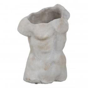 Vaso Grigio Cemento Busto 20,5 x 13 x 29 cm
