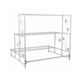 Supporto per Vaso Alexandra House Living Bianco Ferro 66 x 74 x 80 cm