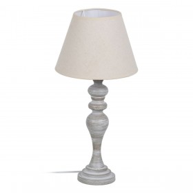 Lampada da tavolo Beige Grigio 60 W 220-240 V 25 x 25 x 50 cm