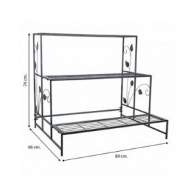 Supporto per Vaso Alexandra House Living Grigio Ferro 66 x 74 x 80 cm