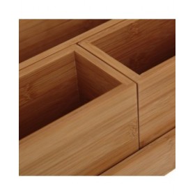 Organizer per trucchi Bambù 28 x 18 x 15 cm