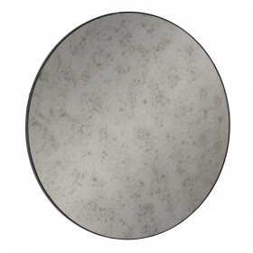 Specchio da parete Nero Cristallo Ferro 90 x 90 cm