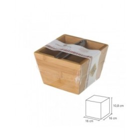 Statua Decorativa Argentato Naturale Metallo Bambù 16 x 16 x 11 cm