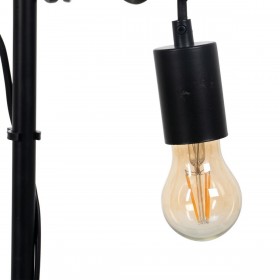 Lampada da tavolo Nero Beige Legno Ferro 220 -240 V 16 x 13 x 52 cm