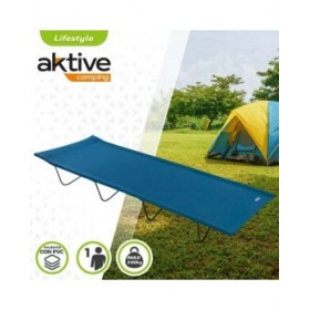 Lettino Aktive Azzurro Pieghevole 180 x 18 x 60 cm (6 Unità)