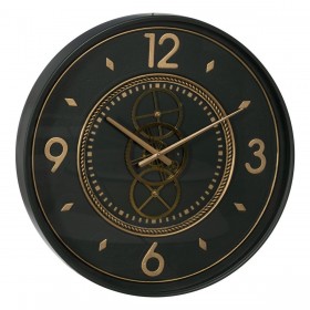 Orologio da Parete Verde Dorato Ferro 55 x 8,5 x 55 cm