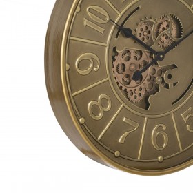 Orologio da Parete Dorato Ferro 60 x 8 x 60 cm