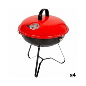 Barbecue Portatile Aktive Metallo smaltato Ø 36 cm 36 x 44 x 36 cm (4 Unità) Rosso