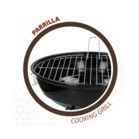 Barbecue Portatile Aktive Metallo smaltato Ø 36 cm 36 x 44 x 36 cm (4 Unità) Rosso