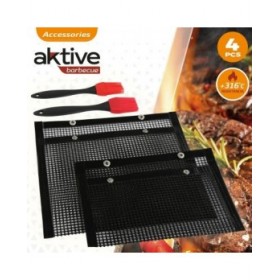 Barbecue Portatile Aktive Silicone Plastica 27 x 24,5 x 0,4 cm
