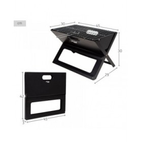 Barbecue Portatile Aktive Nero Acciaio Ferro 45 x 30 x 29 cm