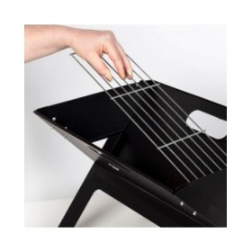 Barbecue Portatile Aktive Nero Acciaio Ferro 45 x 30 x 29 cm
