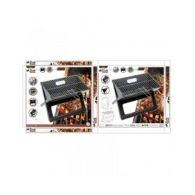 Barbecue Portatile Aktive Nero Acciaio Ferro 45 x 30 x 29 cm