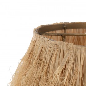 Lampada da Terra Beige Naturale Metallo 48,5 x 48,5 x 162 cm