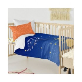 Set di copripiumino HappyFriday Le Petit Prince Migration Multicolore Culla Neonato 2 Pezzi