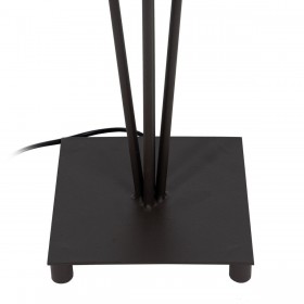 Lampada da Terra Marrone Nero Crema Ferro 60 W 220-240 V 30 x 36 x 144 cm