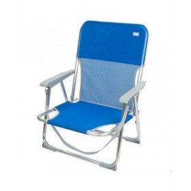 Sedia Pieghevole Aktive Gomera Azzurro 44 x 72 x 35 cm (4 Unità)