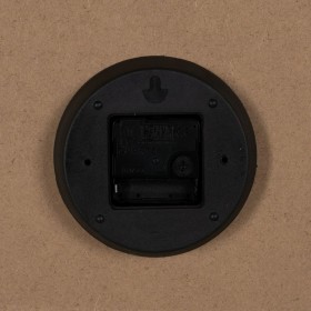 Orologio da Parete Bianco Nero Ferro 46 x 46 x 6 cm