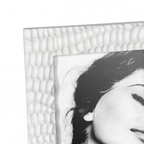 Cornice Portafoto Bianco Poliresina 20,9 x 2 x 26 cm