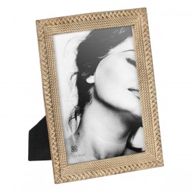 Cornice Portafoto Beige Poliresina 16,5 x 2 x 21 cm