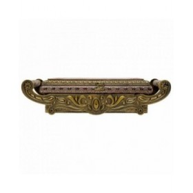 Scatola-Portagioie Alexandra House Living Rame Vetro Alluminio Legno MDF 25 x 12 x 43 cm