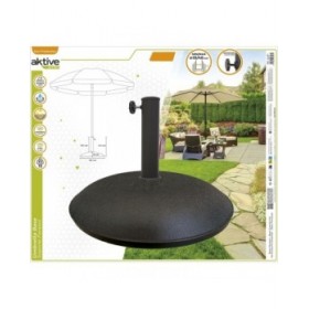 Base per Ombrellone Aktive 45 x 33 x 45 cm Cemento Acciaio