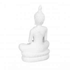 Statua Decorativa Bianco Buddha 19,2 x 12 x 32,5 cm