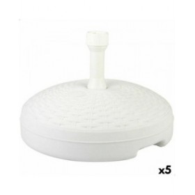 Base per Ombrellone Aktive Bianco Plastica 45 x 30 x 45 cm (5 Unità)