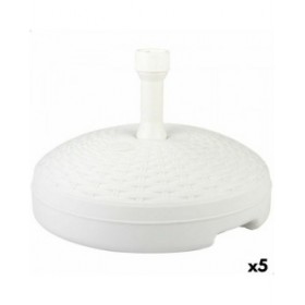 Base per Ombrellone Aktive Bianco Plastica 45 x 30 x 45 cm (5 Unità)