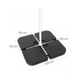 Base per Ombrellone Aktive 50 x 7,5 x 50 cm Plastica