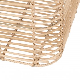 Set di Cesti Naturale Resina 46 x 35 x 23 cm (4 Unità)