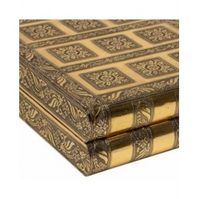 Scatola-Portagioie Alexandra House Living Dorato Alluminio Legno MDF 15 x 7 x 30 cm