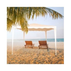 Gazebo Aktive 300 x 250 x 300 cm Acciaio Bianco Plastica
