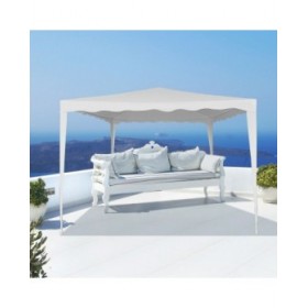 Gazebo Aktive 300 x 250 x 300 cm Acciaio Bianco Plastica