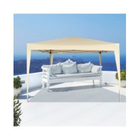 Gazebo Aktive 300 x 240 x 300 cm Acciaio Crema Plastica