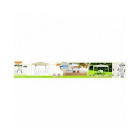 Gazebo Aktive 300 x 240 x 300 cm Acciaio Crema Plastica